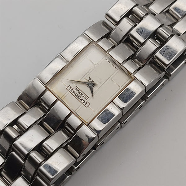 PROJECT TO FIX RAYMOND WEIL STEEL MINIMALIST DESIGN LADIES WATCH EU SHIP 8604
