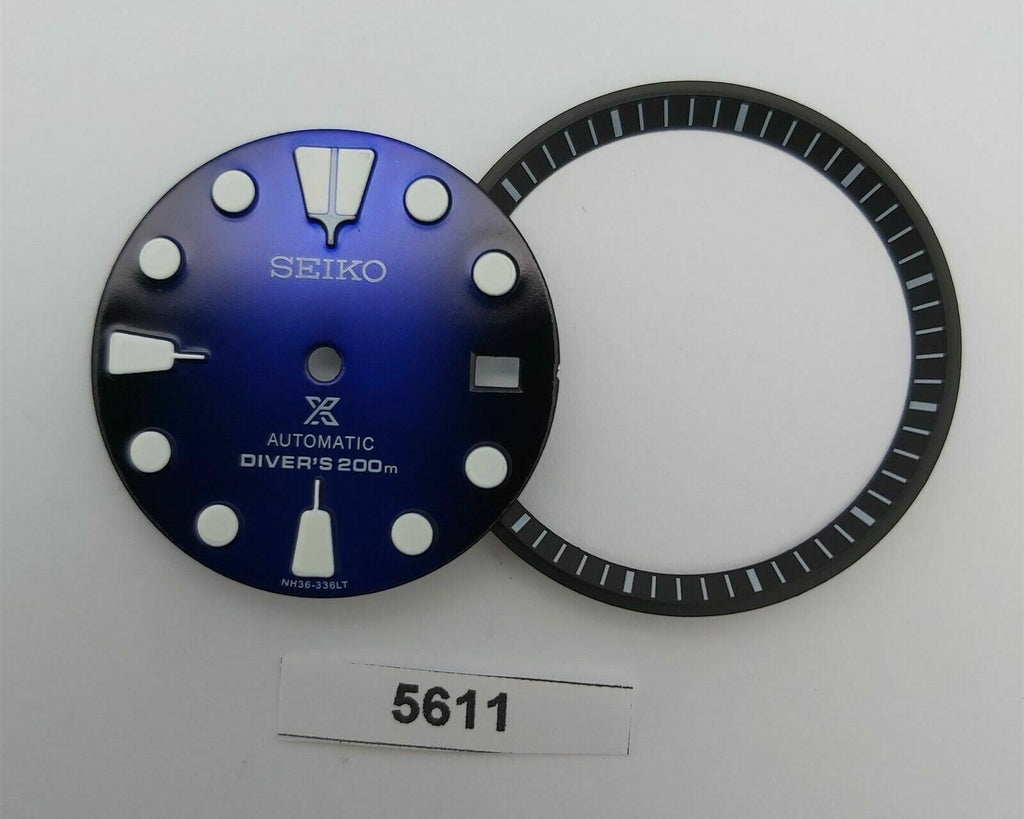 SEIKO DEEP BLUE BLACK PROSPEX 7002 7000 DIAL MINUTE TRACK SET WATCH BVT05611