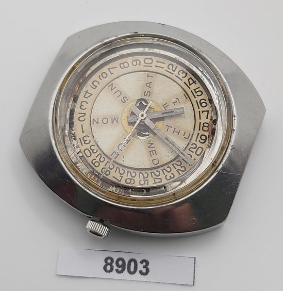 PROJECT TO FIX ZODIAC SS MENS AUTOMATIC DAY DATE WATCH EU SHIP 8903