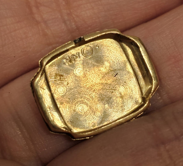 PROJECT TO FIX ART DECO PIAGET 14K SOLID GOLD ARABIC LADIES MANUAL WIND WATCH