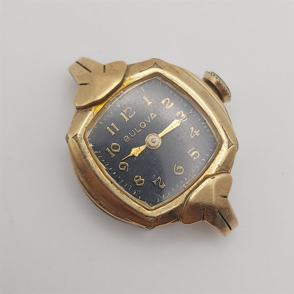 PROJECT TO FIX ART DECO BULOVA GOLD FILLED ARABIC LADIES MANUAL WIND WATCH 9244