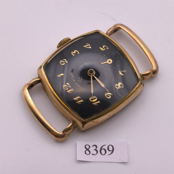 PROJECT TO FIX LORD ELGIN GOLD PLATE ARABIC SUBDIAL MIDSIZE MANUAL WIND WATCH