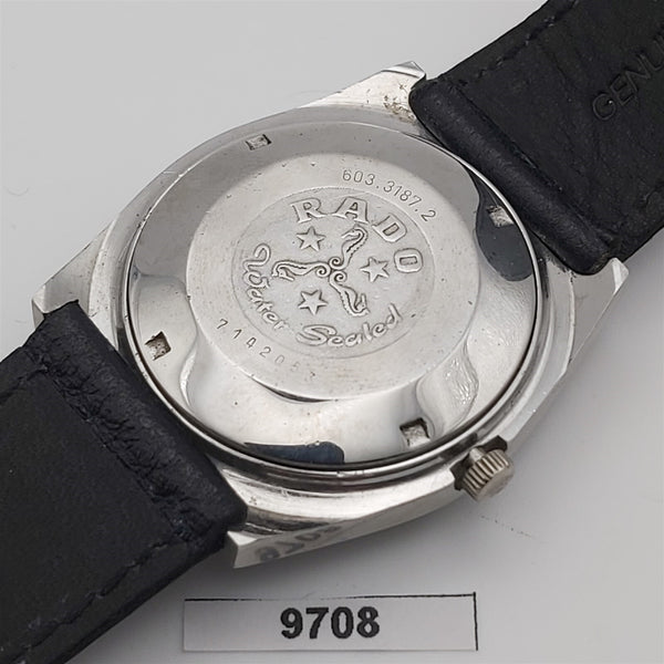 PROJECT TO FIX RADO PURPLE HOSE SS HOODED LUGS DATE EU SHIP MENS WATCH 9708