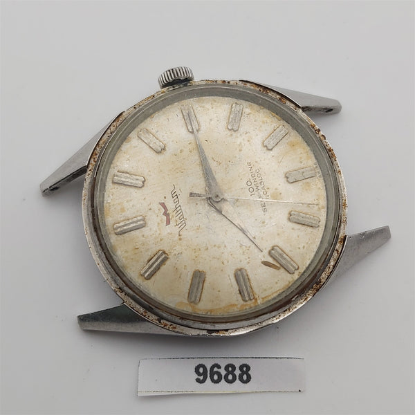 PROJECT TO FIX WALTHAM CENTENNIAL AUTO ROUND SS EU SHIP MENS WATCH 9688