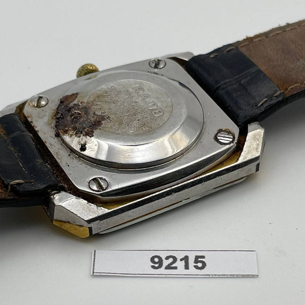 PROJECT TO FIX RADO DIASTAR GOLD CUSHION DAY DATE EU SHIP MENS WATCH 9215