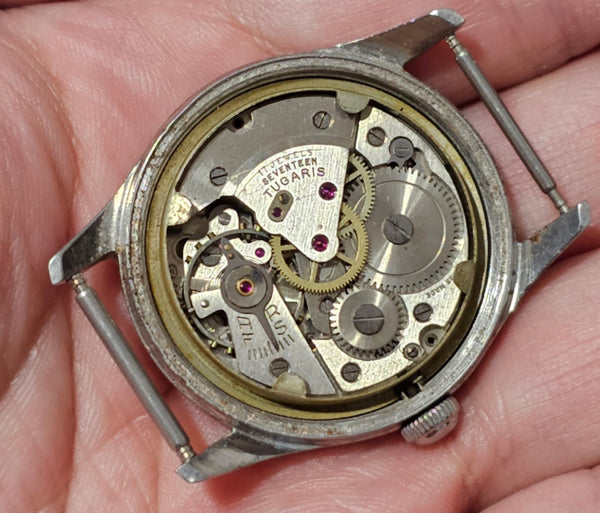 PROJECT TO FIX TUGARIS ARABIC DIAL MANUAL WIND ROUND EU SHIP MIDSIZE WATCH
