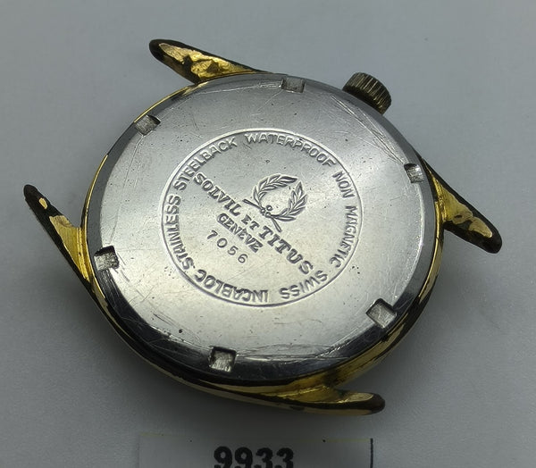 PROJECT TO FIX SOLVIL TITUS MENS GOLD ROUND MANUAL MENS SIZE WATCH EU SHIP 9933