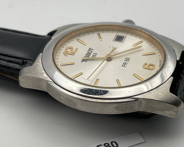 PROJECT TO FIX TISSOT PR 50 ROMAN DIAL MENS QUARTZ SS WATCH EU SHIP 8580