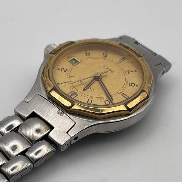 PROJECT TO FIX ZENITH DEFY GOLD SS QUARTZ LADIES DATE WATCH EU SHIP 9404