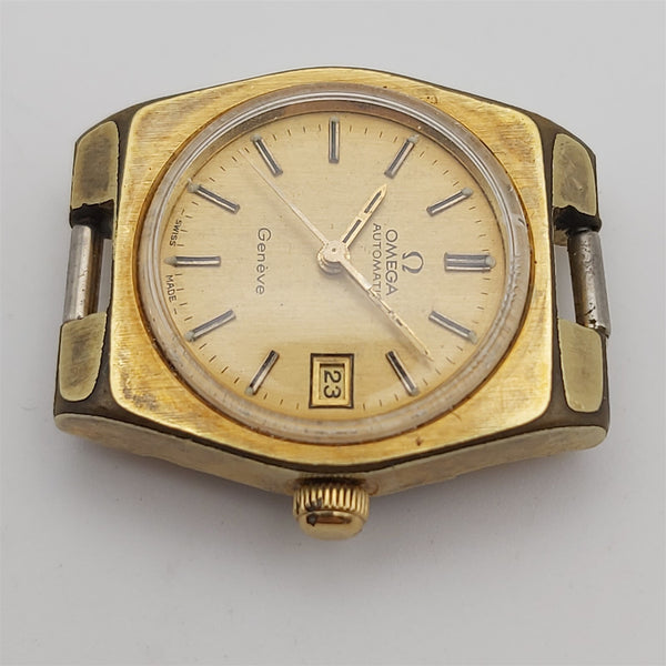 PROJECT TO FIX OMEGA GENEVE AUTOMATIC DATE GOLD LADIES DRESS WATCH EU SHIP B6559