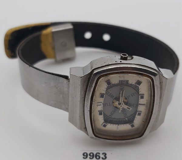 PROJECT TO FIX BULOVA CUSHION LADIES DAY DATE AUTO WATCH EU SHIP 9963