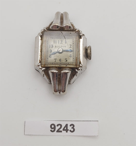 PROJECT TO FIX ART DECO BULOVA ARABIC LADIES MANUAL WIND WATCH 9243