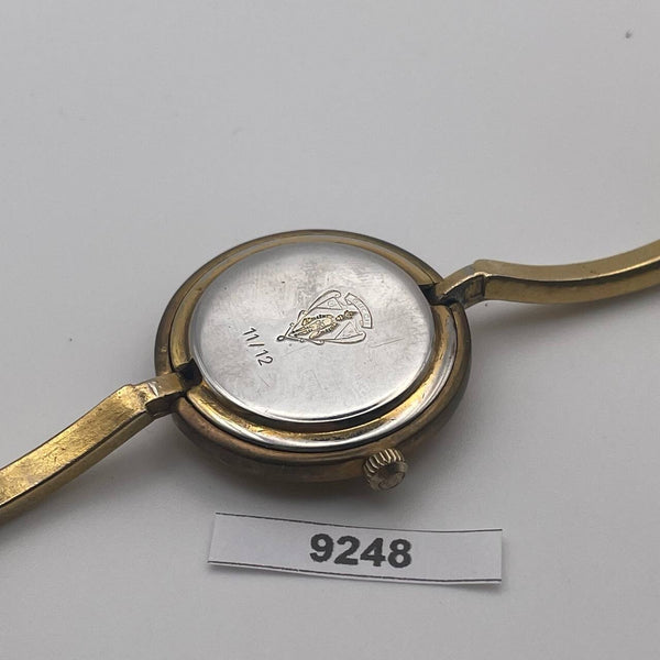 PROJECT TO FIX GUCCI LADIES GOLD DIAL BANGLE GOLD PLATE WATCH EU SHIP WATCH 9248
