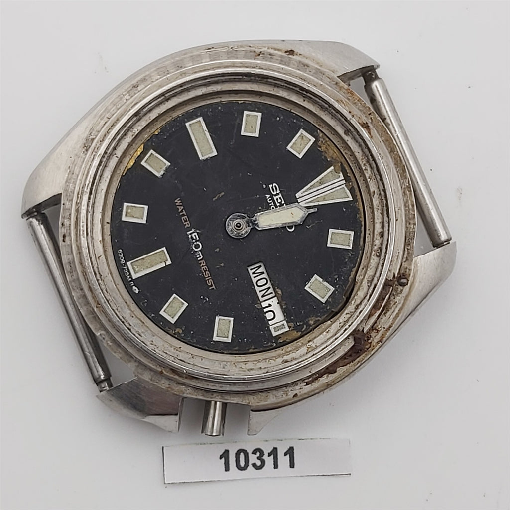 PROJECT TO FIX SEIKO 6309 7290 SS HEAD DAY DATE AUTO WATCH EU SHIP BVT010311