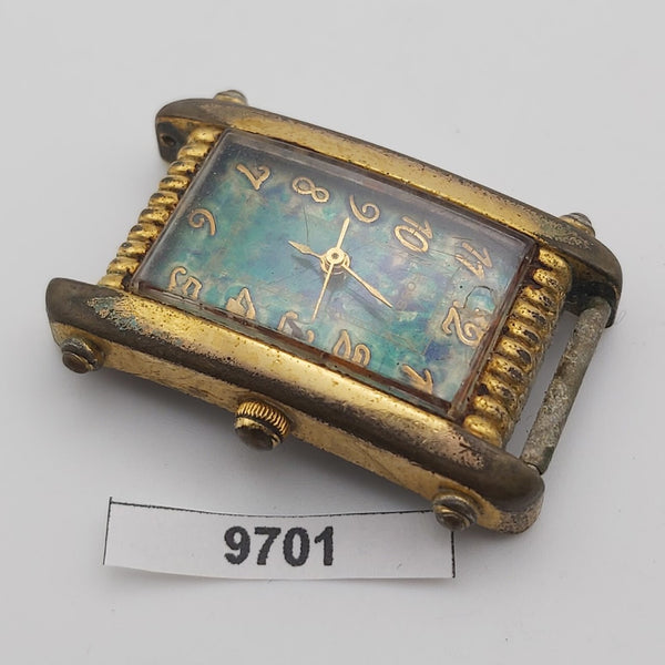 PROJECT TO FIX FOSSIL GOLD PLATE ARABIC TONNEAU WATCH 9701