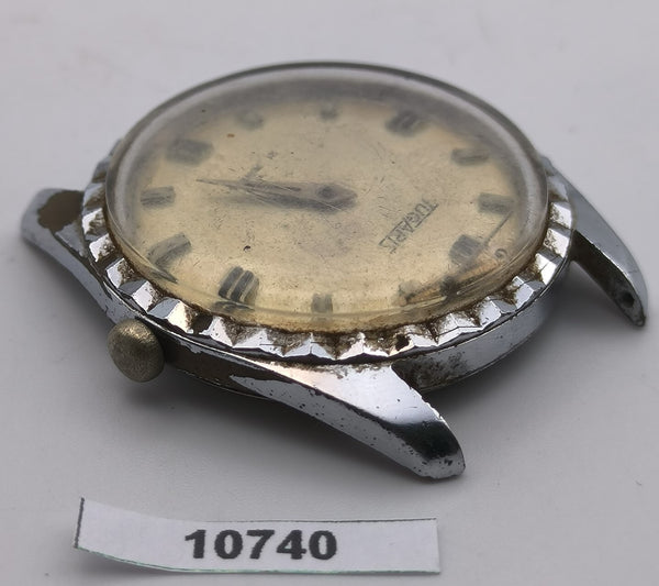 PROJECT TO FIX TUGARIS COIN RIMMED MANUAL ROUND EU SHIP MENS WATCH 10740