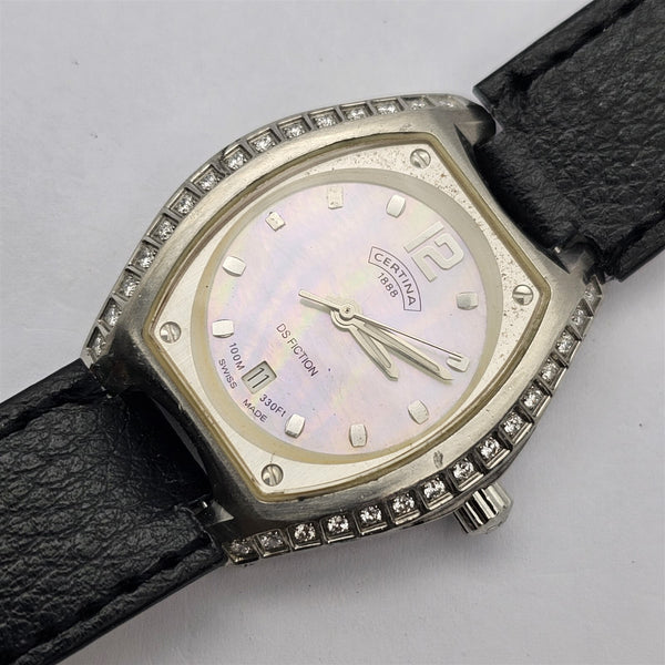 PROJECT TO FIX CERTINA MOTHER OF PEARL DATE EU SHIP LADIES WATCH NR
