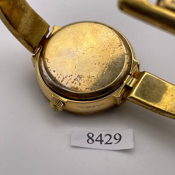 PROJECT TO FIX GUCCI LADIES GOLD DIAL BANGLE GOLD PLATE WATCH EU SHIP WATCH 8429