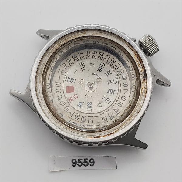 PROJECT TO FIX ORIENT DIVER DAY DATE AUTO MIDSIZE 469DG460 CA EU SHIP WATCH 9559