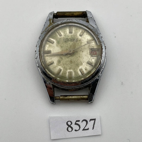 PROJECT TO FIX TUGARIS LADIES COCKTAIL PETITE MANUAL WIND DATE WATCH 8527