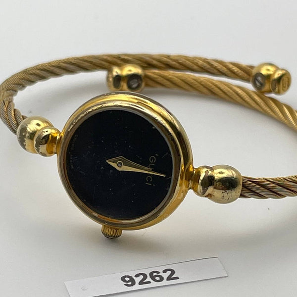 PROJECT TO FIX GUCCI LADIES ROPE 2700.2L BANGLE GOLD PLATE WATCH EU SHIP 9262