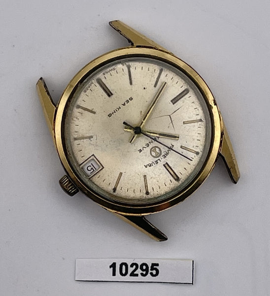 PROJECT TO FIX FAVRE LEUVA SEAKING GOLD MANUAL WIND DATE BOYSIZE WATCH 10295
