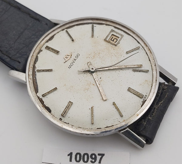 PROJECT TO FIX MOVADO ROUND MENS SS DRESS WATCH EU SHIP 10097