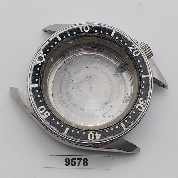 USED RARE VINTAGE SOLVIL TITUS DIVER GLASS CASE BEZEL WATCH KIT BVT9578