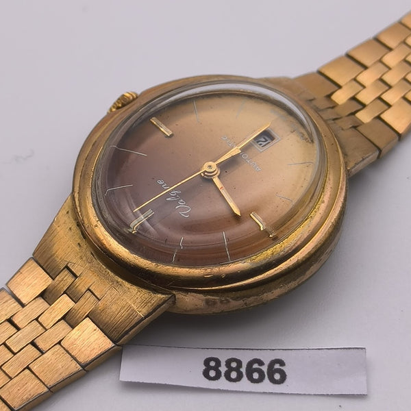 PROJECT TO FIX VALGINE OBLONG CASE AUTO BOTTOM DATE LADIES WATCH 8866