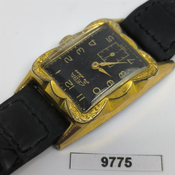 PROJECT TO FIX CEBA ARABIC DIAL GOLD PLATE MIDSIZE MANUAL WIND WATCH 9775