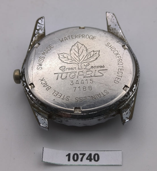 PROJECT TO FIX TUGARIS COIN RIMMED MANUAL ROUND EU SHIP MENS WATCH 10740