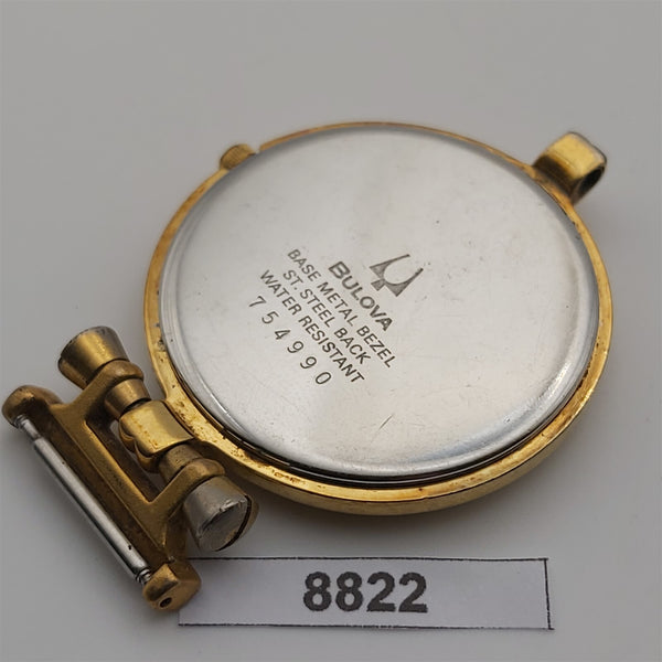 PROJECT TO FIX BULOVA GOLD PLATE QUARTZ MENS DRESS WATCH 8822