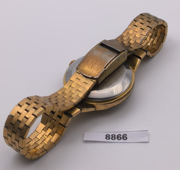 PROJECT TO FIX VALGINE OBLONG CASE AUTO BOTTOM DATE LADIES WATCH 8866