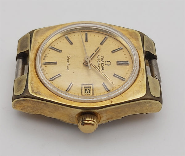 PROJECT TO FIX OMEGA GENEVE AUTOMATIC DATE GOLD LADIES DRESS WATCH EU SHIP B6559