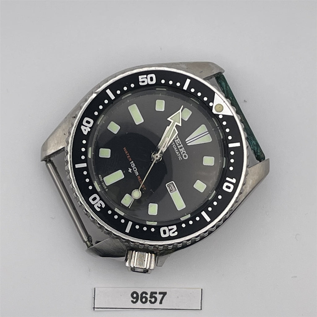 PROJECT TO FIX POLISHED SEIKO 4205 0155 AUTO MIDSIZE DATE EU SHIP SS WATCH 9657