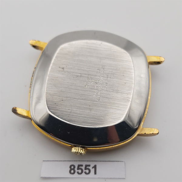 PROJECT TO FIX BULOVA CUSHION CASE GOLD PLATE 17j AUTOMATIC WATCH 8551
