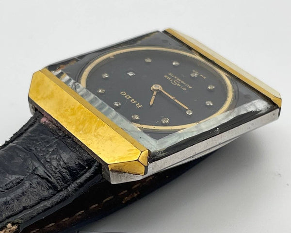 PROJECT TO FIX RADO DIASTAR GOLD CUSHION DAY DATE EU SHIP MENS WATCH 9215