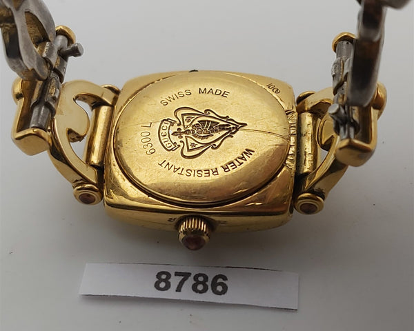 PROJECT TO FIX GUCCI LADIES BANGLE GOLD PLATE 6300 WATCH EU SHIP WATCH 8786