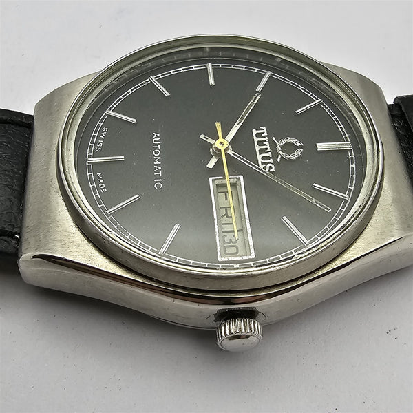 PROJECT TO FIX SOLVIL TITUS SS MENS AUTO HOODED DAY DATE WATCH EUROPE SHIP