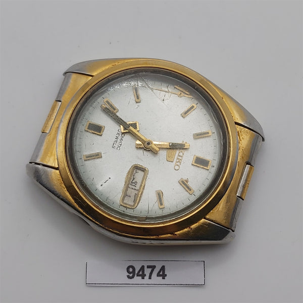 PROJECT TO FIX SEIKO 5 SPORTS 7009 821J MENS GOLD AUTO DAY DATE WATCH 9474