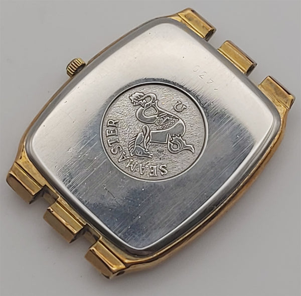 PROJECT TO FIX OMEGA SEAMASTER ROMAN DATE QUARTZ GOLD DIAL MENS WATCH BVT10515