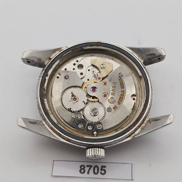 PROJECT TO FIX RADO GREEN HORSE MANUAL WIND ROUND DATE EU SHIP MENS WATCH 8705