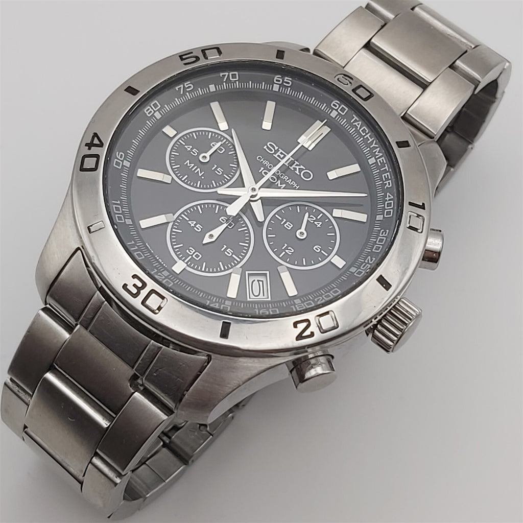 PROJECT TO FIX SEIKO LARGE 6T63 00E0 MENS QUARTZ DATE 274616 EU SHIP SS WATCH