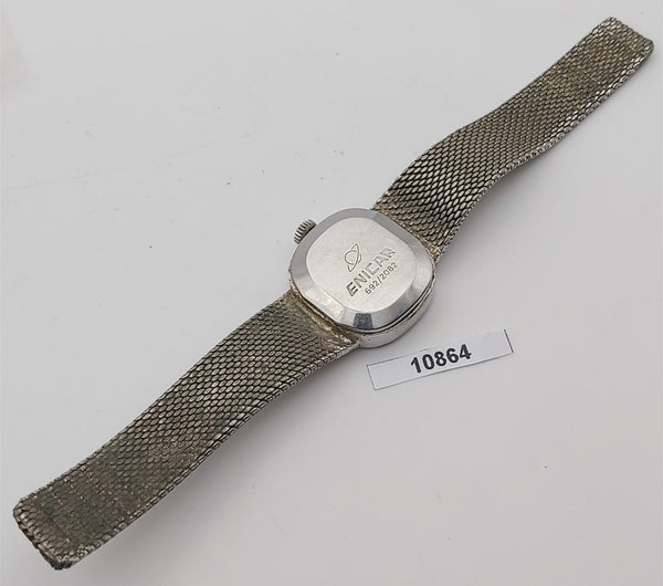 PROJECT TO FIX ENICAR STEEL MESH BAND LADIES EU SHIP MANUAL WIND WATCH 10864