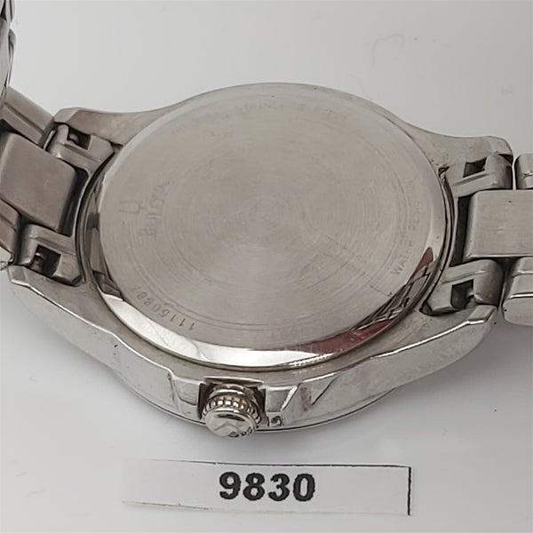 PROJECT TO FIX BULOVA ARABIC DIAL STEEL SUBSECOND LADIES WATCH EU SHIP 9830