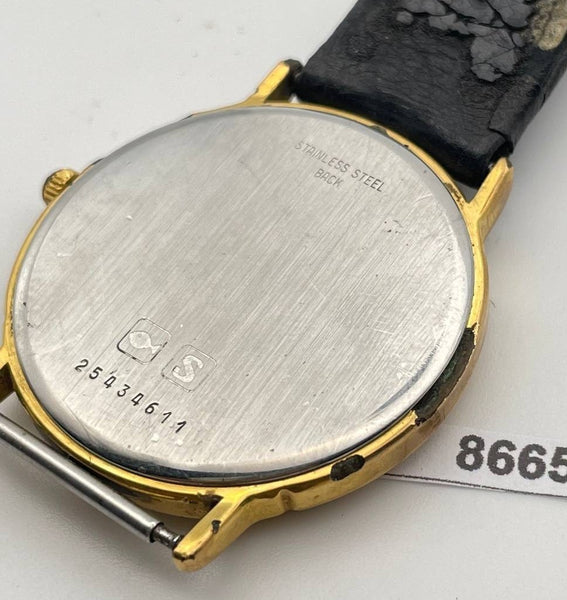PROJECT TO FIX LONGINES GOLD QUARTZ DATE MENS WATCH EU SHIP 8665