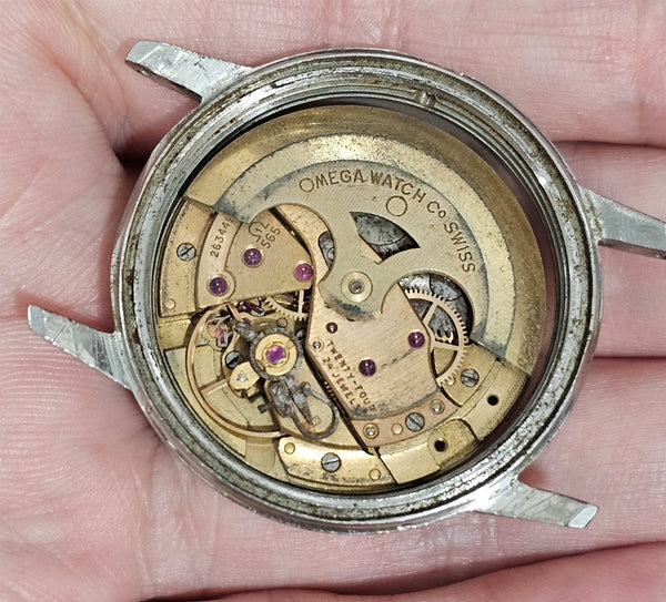 PROJECT TO FIX VINTAGE OMEGA SEAMASTER CAL 565 24j MENS AUTOMATIC SS WATCH 10544