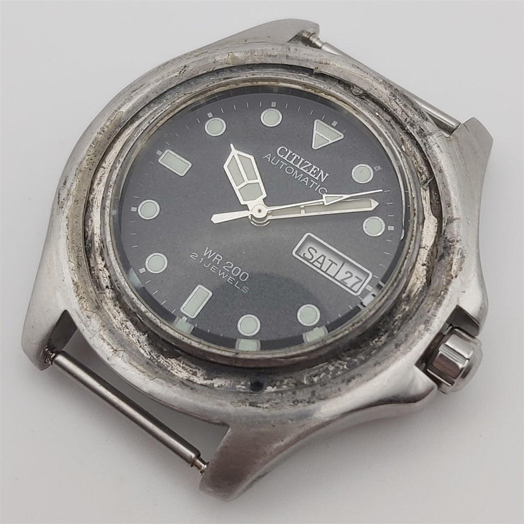 PROJECT TO FIX CITIZEN DOLPHIN GN-4-S MENS SS AUTO DAY DATE WATCH