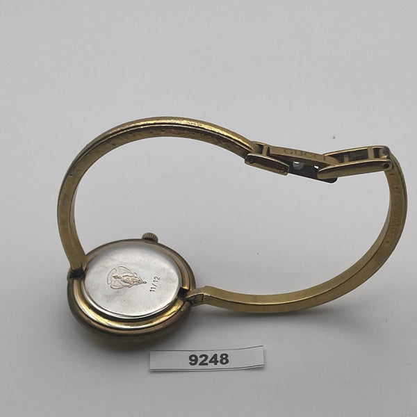 PROJECT TO FIX GUCCI LADIES GOLD DIAL BANGLE GOLD PLATE WATCH EU SHIP WATCH 9248