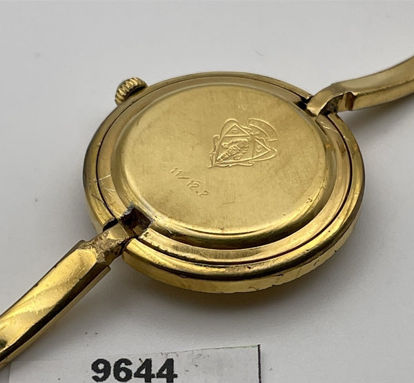 PROJECT TO FIX GUCCI LADIES GOLD DIAL BANGLE GOLD PLATE WATCH EU SHIP WATCH 9644